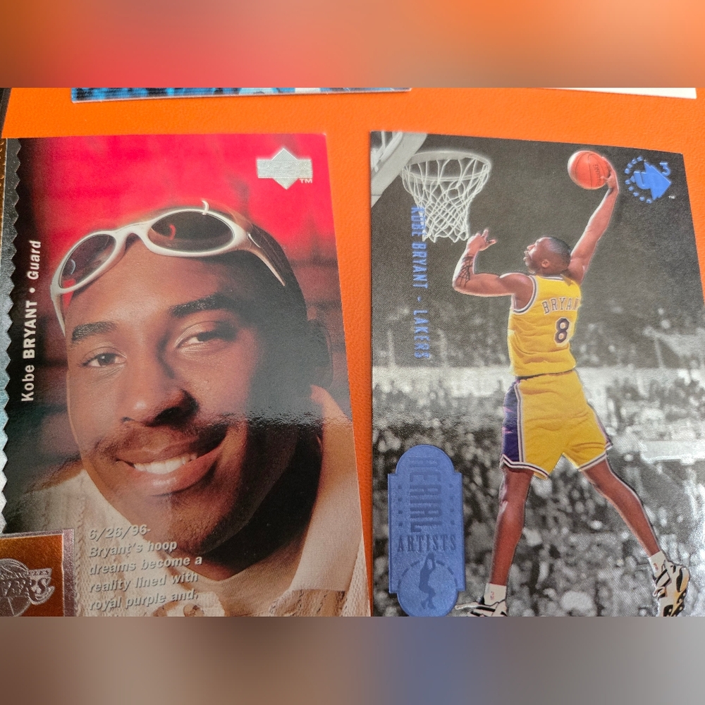 2 Kobe Bryant, 14 total Basketball Trading Cards Collectors Mavs, Lakers, etc..a